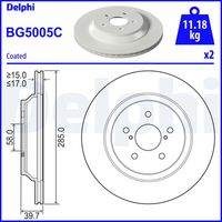 DELPHI BG5005C Bremsscheibe