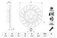 BOSCH 0986479G12 Bremsscheibe