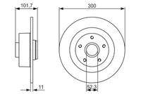 BOSCH 0986479573 Bremsscheibe