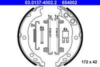 ATE 03013740022 Bremsbackensatz, Feststellbremse