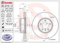 BREMBO 09917211 Bremsscheibe