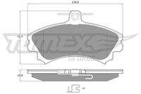 TOMEX Brakes TX1152 Bremsbelagsatz, Scheibenbremse