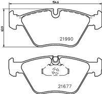 HELLA 8DB355010711 Bremsbelagsatz, Scheibenbremse