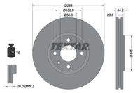 TEXTAR 92107800 Bremsscheibe