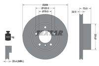 TEXTAR 92238403 Bremsscheibe