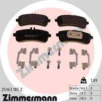 ZIMMERMANN 251631852 Bremsbelagsatz, Scheibenbremse