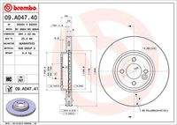 BREMBO 09A04741 Bremsscheibe