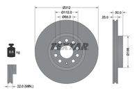 TEXTAR 92120505 Bremsscheibe