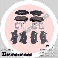 ZIMMERMANN 256921802 Bremsbelagsatz, Scheibenbremse