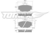 TOMEX Brakes TX1048 Bremsbelagsatz, Scheibenbremse