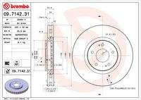 BREMBO 09714231 Bremsscheibe