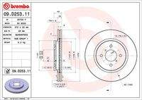 BREMBO 09D25311 Bremsscheibe