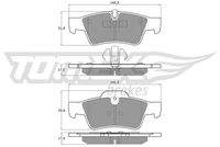 TOMEX Brakes TX1458 Bremsbelagsatz, Scheibenbremse