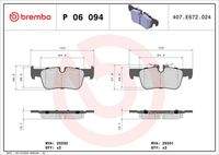 BREMBO P06094 Bremsbelagsatz, Scheibenbremse