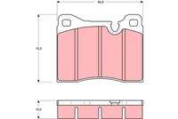 TRW GDB261 Bremsbelagsatz, Scheibenbremse