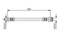 BOSCH 1987476393 Bremsschlauch