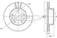 TOMEX Brakes TX7019 Bremsscheibe