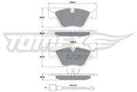 TOMEX Brakes TX10691 Bremsbelagsatz, Scheibenbremse