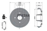 TEXTAR 94023900 Bremstrommel