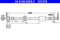 ATE 24514005553 Bremsschlauch