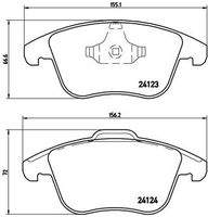 BREMBO P44020 Bremsbelagsatz, Scheibenbremse