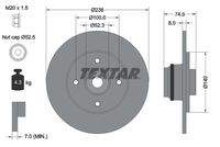 TEXTAR 92154003 Bremsscheibe