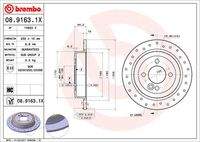 BREMBO 0891631X Bremsscheibe