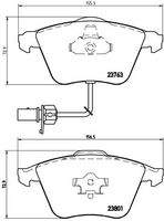 BREMBO P85084 Bremsbelagsatz, Scheibenbremse