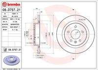 BREMBO 08D75721 Bremsscheibe