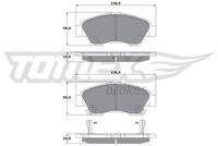 TOMEX Brakes TX1755 Bremsbelagsatz, Scheibenbremse