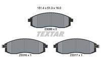 TEXTAR 2308602 Bremsbelagsatz, Scheibenbremse