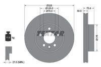 TEXTAR 92305905 Bremsscheibe