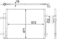 MAHLE AC441000S Kondensator, Klimaanlage