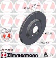 ZIMMERMANN 400557130 Bremsscheibe