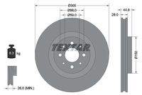 TEXTAR 92228503 Bremsscheibe