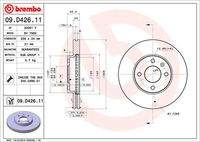 BREMBO 09D42611 Bremsscheibe