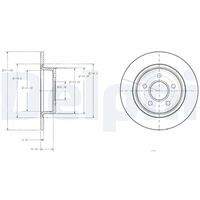 DELPHI BG3873 Bremsscheibe