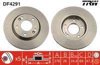 TRW DF4291 Bremsscheibe