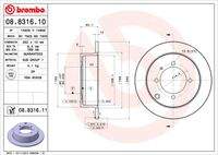 BREMBO 08831611 Bremsscheibe