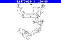 ATE 11817005841 Halter, Bremssattel