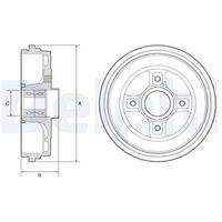DELPHI BFR626 Bremstrommel