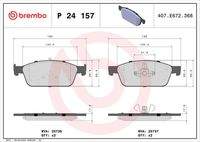 BREMBO P24157 Bremsbelagsatz, Scheibenbremse