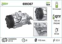 VALEO 699367 Kompressor, Klimaanlage