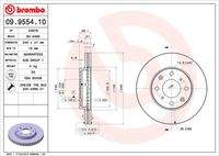 BREMBO 09955410 Bremsscheibe