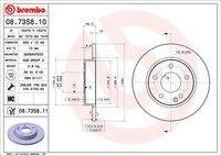 BREMBO 08735811 Bremsscheibe