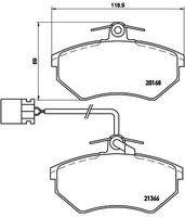 BREMBO P85034 Bremsbelagsatz, Scheibenbremse