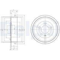 DELPHI BF463 Bremstrommel