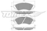 TOMEX Brakes TX1180 Bremsbelagsatz, Scheibenbremse