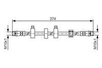 BOSCH 1987481539 Bremsschlauch