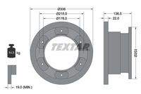 TEXTAR 93127300 Bremsscheibe